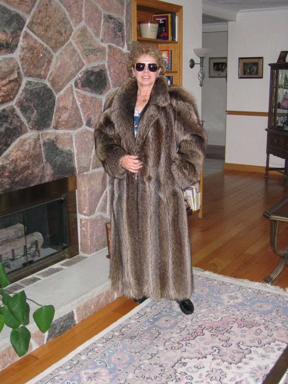 Iowa Raccoon Full Length Coat